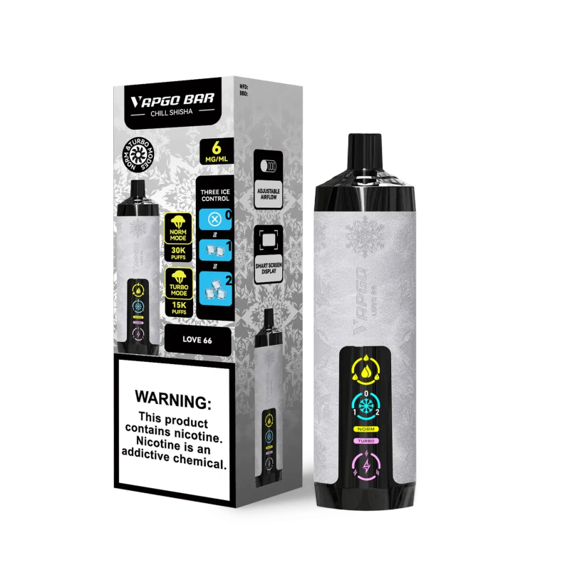 VAPGO Chill Shisha 30K Ice Control Disposable Vape (0.6% 30,000 Puffs) - Image 3