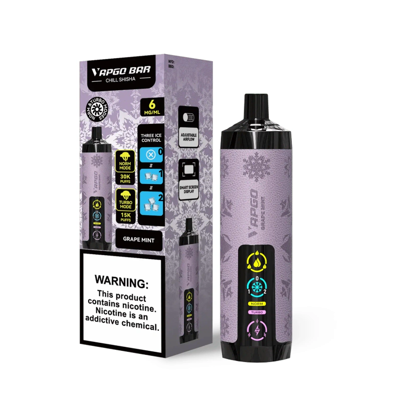 VAPGO Chill Shisha 30K Ice Control Disposable Vape (0.6% 30,000 Puffs) - Image 7
