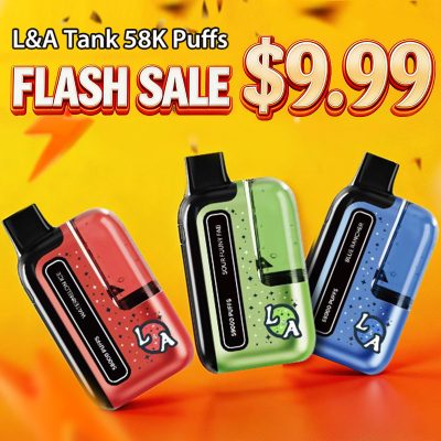L&A Tank 58K Disposable Vape 20ml 5%