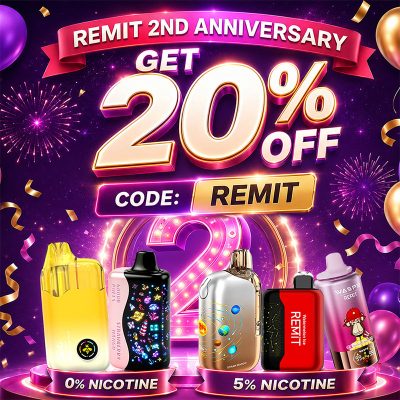 Remit Popmist 60K Nicotine Free Disposable Vape