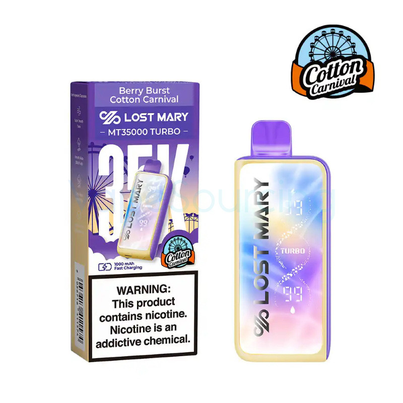 Lost Mary MT35000 Turbo Cotton Carnival Edition Disposable Vape 5% (35000 Puffs) - product image 6