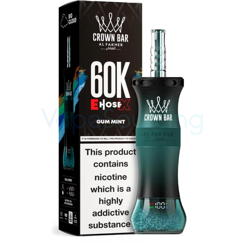 Al Fakher Crown Bar 60K E-Hose X Disposable Vape 50ml 0.6% - product image 8