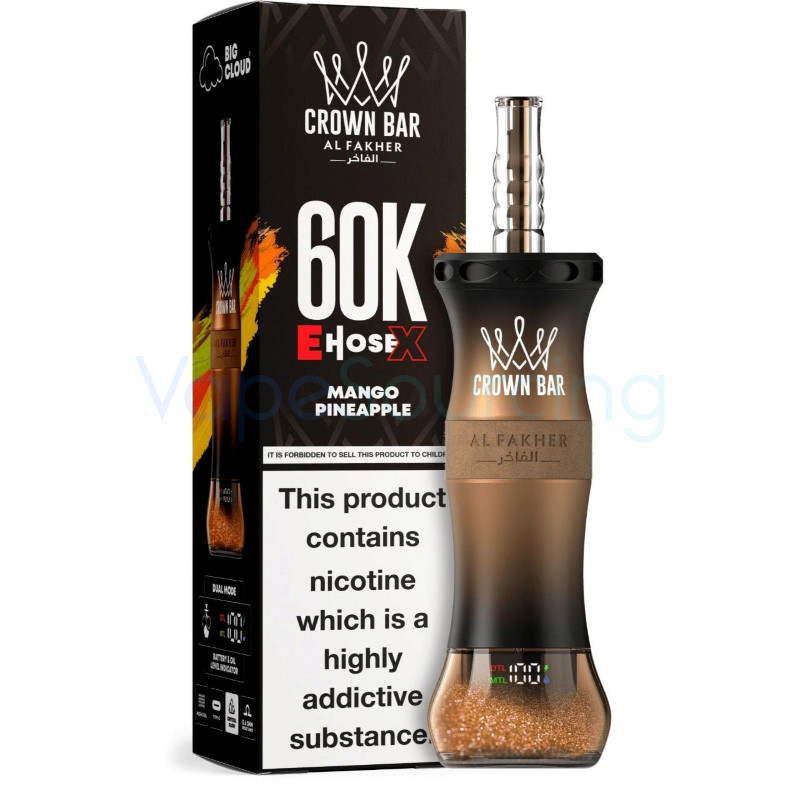 Al Fakher Crown Bar 60K E-Hose X Disposable Vape 50ml 0.6% - product image 6