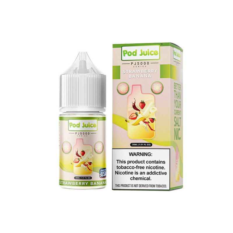 Pod Juice PJ5000 Series Strawberry Banana E-juice 30ml - product image 2