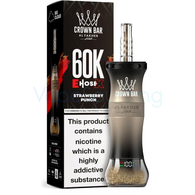 Al Fakher Crown Bar 60K E-Hose X Disposable Vape 50ml 0.6% - product image 3
