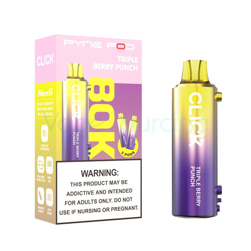 Pyne Pod Click 80K Disposable Pod 5% (2pcs/pack) - product image 4