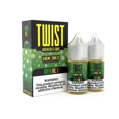 Green No.1 2x 30ml (60ml) Nic Salt Vape Juice – Twist E-Liquids