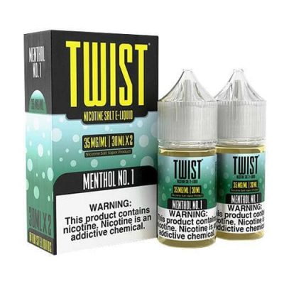 Menthol No.1 2x 30ml (60ml) Nic Salt Vape Juice – Twist E-Liquids