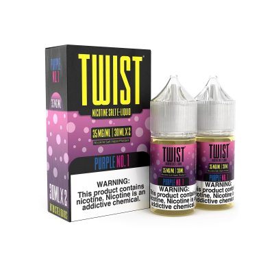 Twist E-Liquid Purple No.1 2x 30ml (60ml) Nic Salt Vape Juice – Twist E-Liquids